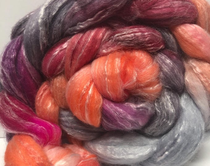 Evening Storm 4 oz SW Merino/Bamboo/Nylon Combed Top