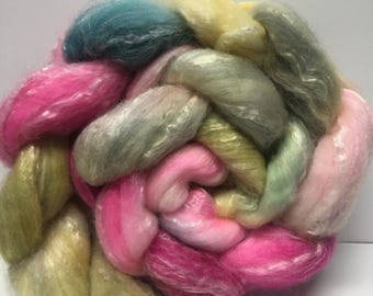 Be Happy 4 oz SW Merino/Bamboo/Nylon Combed Top