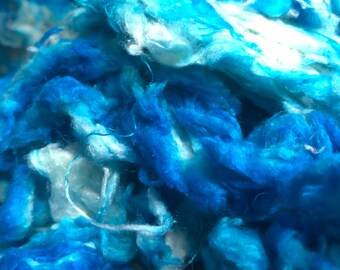 Clouds 1 oz Dyed Tussah Silk Noil