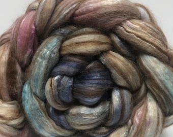 Aurora 4 oz Merino/Camel/Alpaca/Mulberry Silk Combed Top