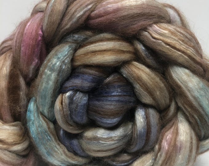 Aurora 4 oz Merino/Camel/Alpaca/Mulberry Silk Combed Top