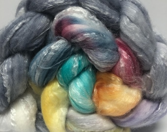 Pool Party 4 oz SW Merino/Bamboo/Nylon Combed Top