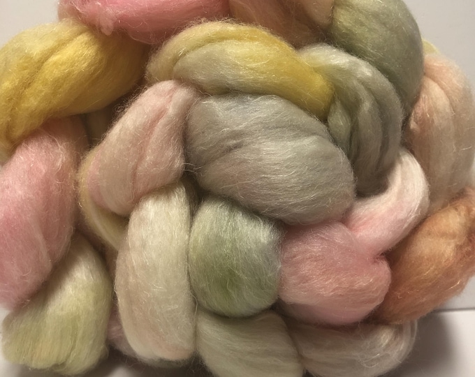 Beatrix's Menagerie 4 oz Dyed Polwarth/Flax/Tussah Silk