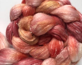 Pucker Up 4 oz Merino/Tweed/Bamboo Combed Top