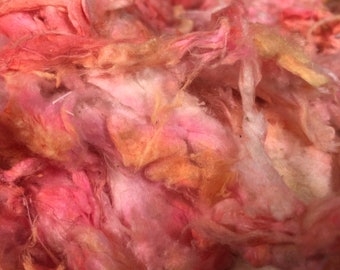 Freesia 1 oz Dyed Tussah Silk Noil