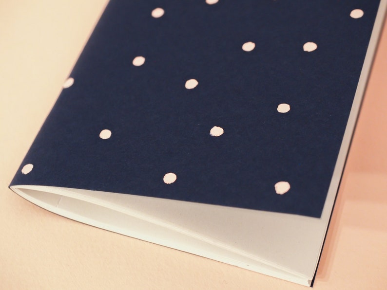 Navy Blue notebook Peas