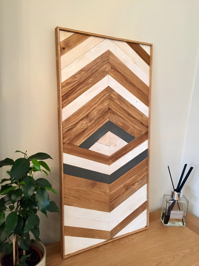 Timber Wall Art Geometric Art Wall Art Home Decor Etsy UK