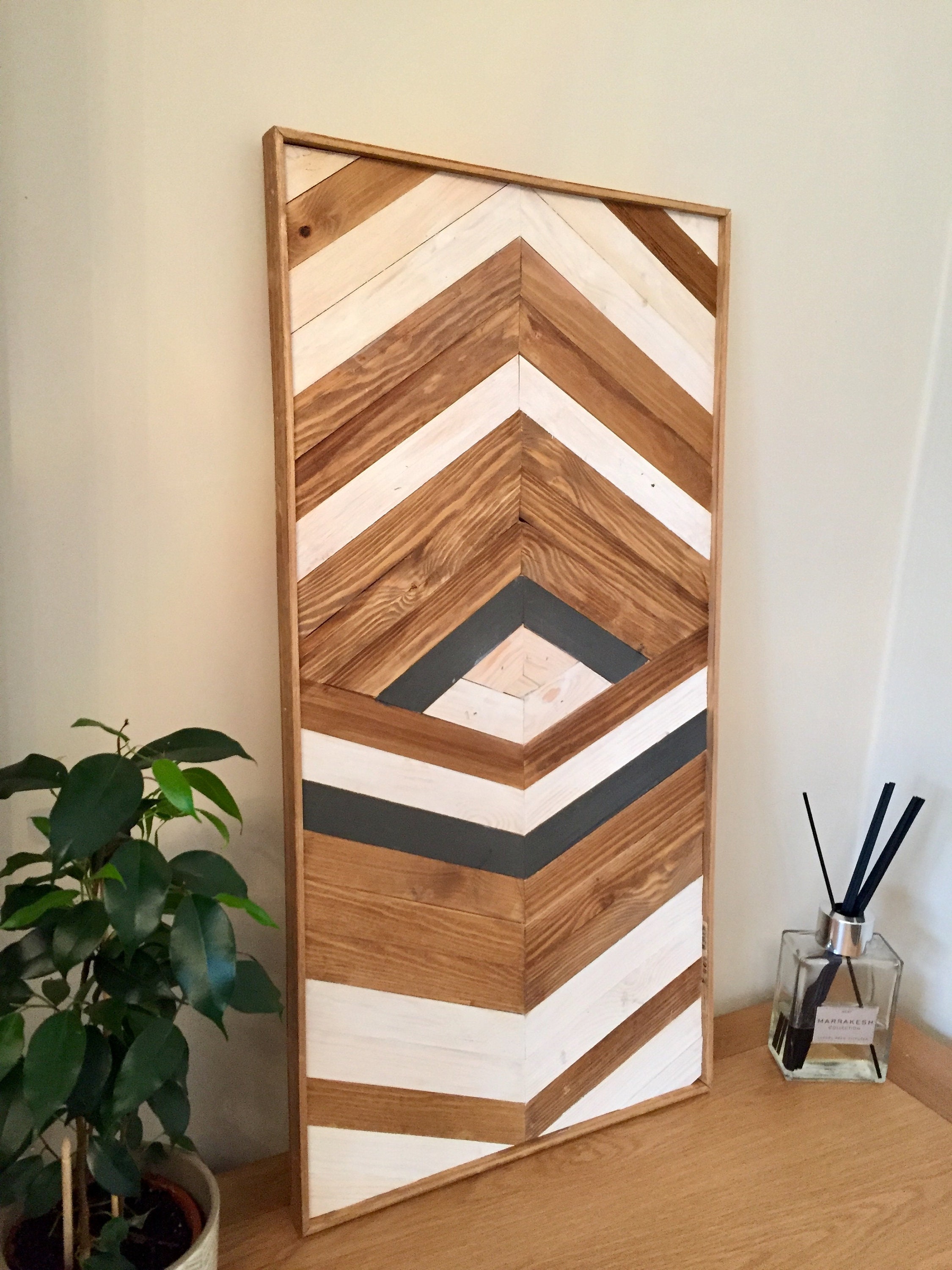 Timber Wall Art Geometric Art Wall Art Home Decor Etsy UK