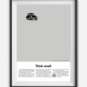 VW Think Small Advertisement - Restored and Remastered