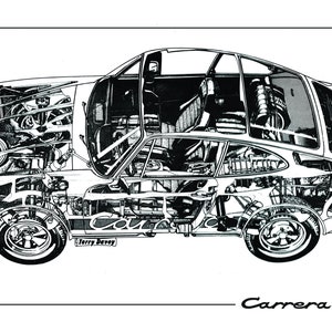 Porsche 911 Carrera RS Cutaway