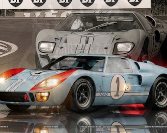 Ford GT40 Mk II P/1015 1966 Le Mans - Serie Supervivientes Legendarios