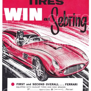 Le Mans 1959 Poster - Etsy