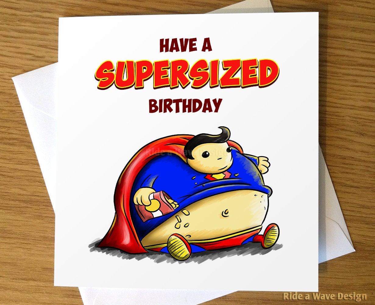 Superman Geburtstagskarte lustige Geburtstagskarte Superman Etsy