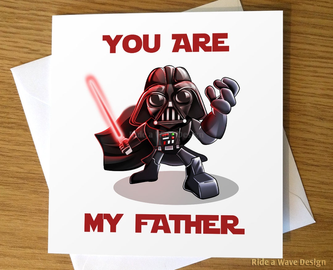Darth Vader Father's Day Card, Star Wars Father's Day Card, Darth
