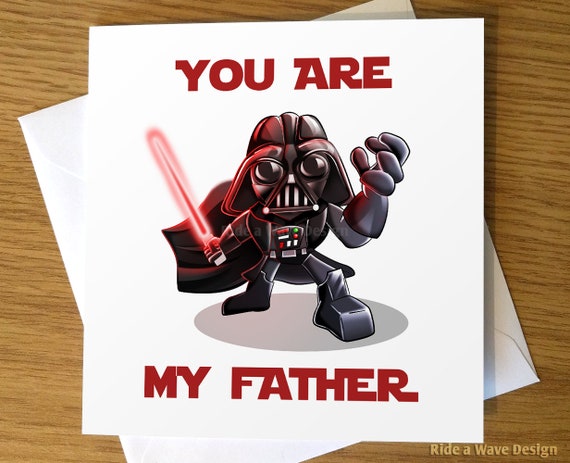 Darth Vader Father's Day Card Star Wars Father's Day - Etsy Israel
