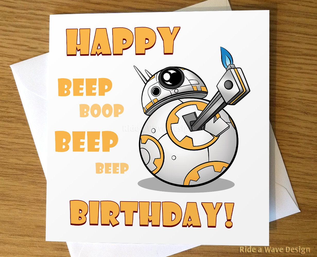 Star Wars BB-8 Birthday Party Invitations 16 Party