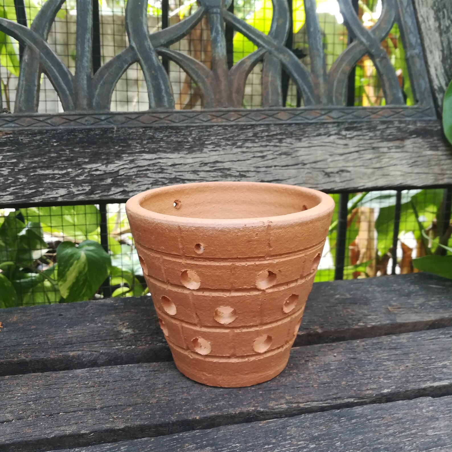 5 inch Red Clay Terracotta Orchid Air Plant Pot with holes Etsy