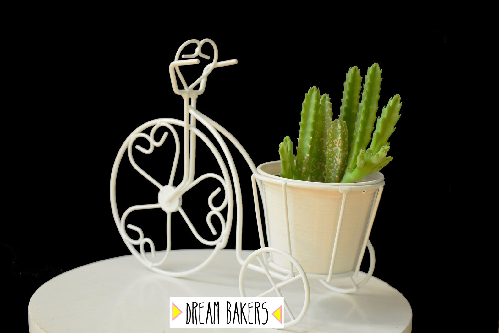 Vintage Tricycle Bicycle Design Wrought Iron Plant Stand Etsy