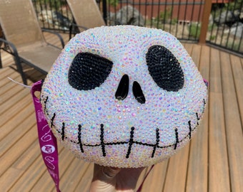 Rhinestoned Jack Skellington The Nightmare Before Christmas Annual Passholder Popcorn Bucket
