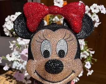 Vintage Minnie Mouse Rhinestone Lunchbox Handbag Purse