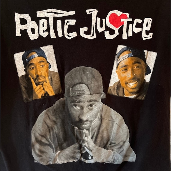 Vintage Poetic Justice Tshirt Medium Tupac - image 5