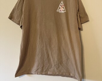 Vintage Playboy Bunny Tshirt Tan Beige Triangle