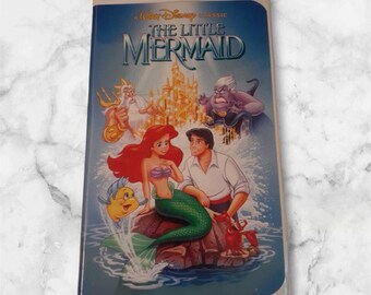 Vintage Original Banned Cover Art Black Diamond "The Little Mermaid" Movie VHS Tape Classic Collectible Rare Misprint 913 Walt