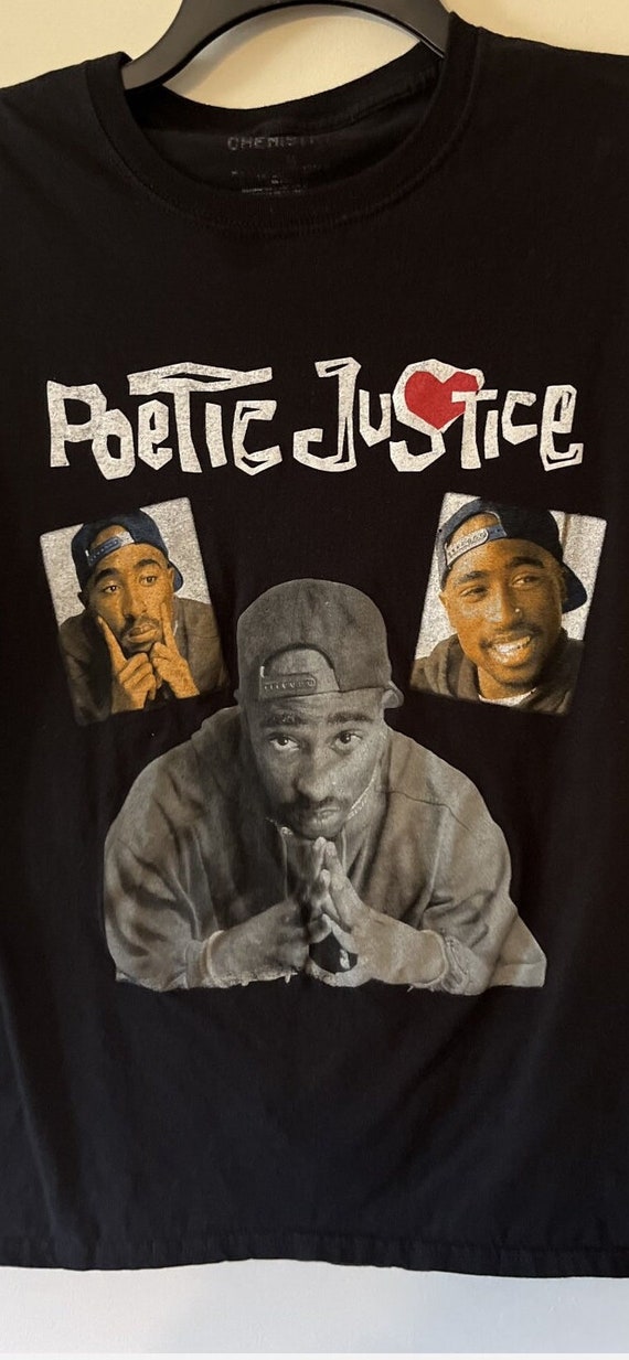 Vintage Poetic Justice Tshirt Medium Tupac - image 2