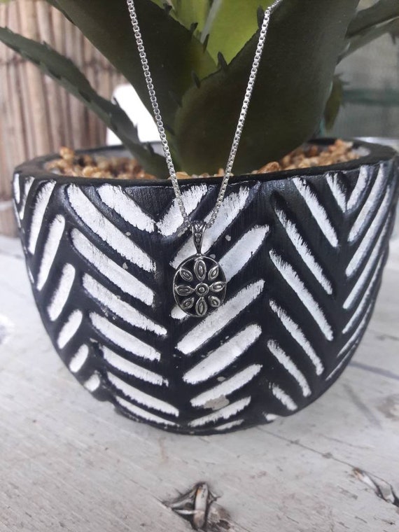 Vintage Sterling Silver Sunflower Flower Minimali… - image 2