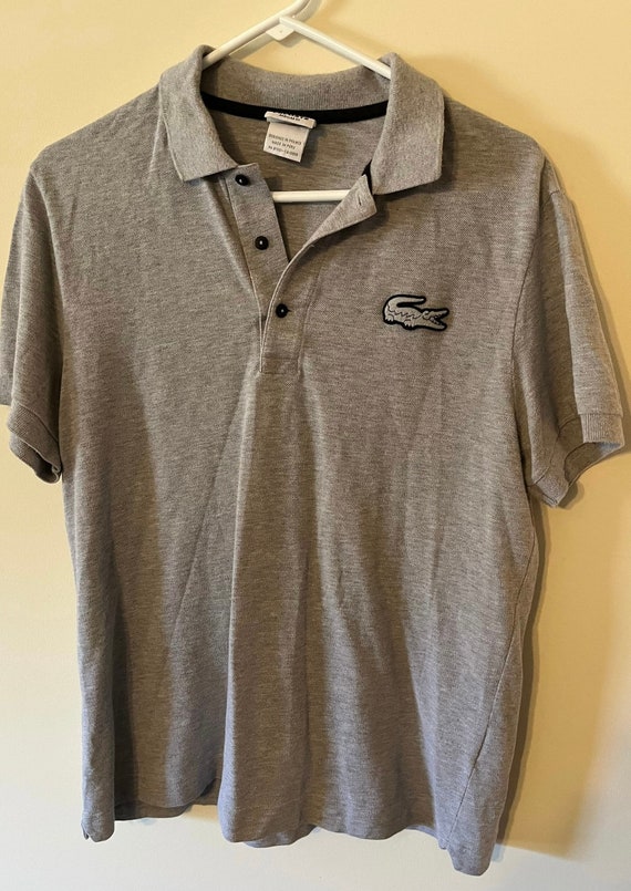 Vintage Lacoste Gray Collared Shirt Adult Small