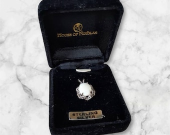 Vintage House Of Nikolas Silver and Opal Pendant Dainty