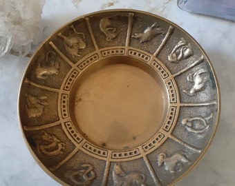 Bowl with zodiac land decoration handmade Bowl with zodiac land decoration handmade