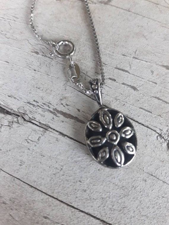 Vintage Sterling Silver Sunflower Flower Minimali… - image 5