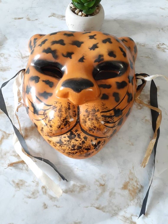 Orange Leopard Cat Masks