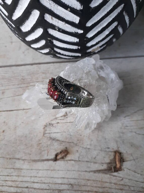 Antique Georgian Ruby And Sterling Silver Cocktai… - image 5