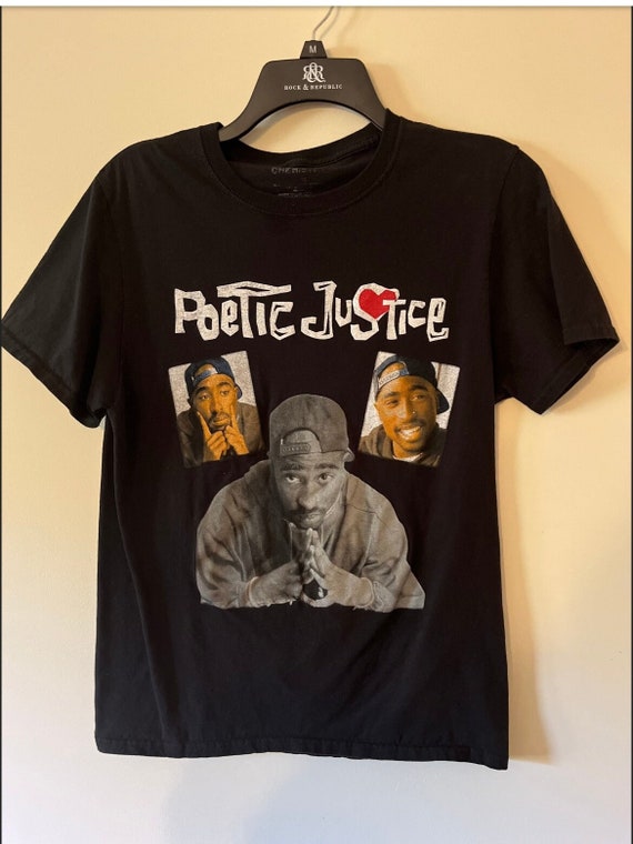 Vintage Poetic Justice Tshirt Medium Tupac - image 1
