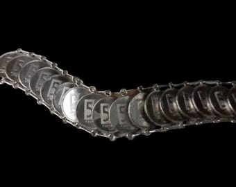 Vintage coin link bracelet made with genuine Ecuadorian coins