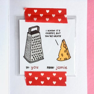 Send a Mini Valentine Card Personalized Happy Mail Long Distance Gift Secret Admirer 3 in x 3 in image 1