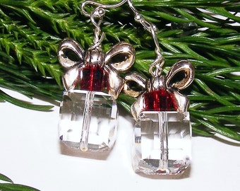 Gift Earrings, Christmas, Birthday, Crystal