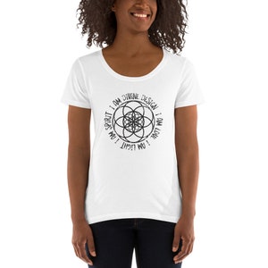 Ladies&#39; Scoopneck Seed of Life T-Shirt