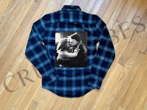 Michael Myers Halloween Flannel Shirt, Heat Pressed Graphic