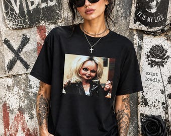 Horror Movie Tee, Killer Doll Graphic Shirt, Horror Fan Gift