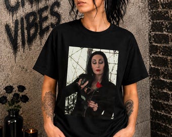 Addams Family Gothic Graphic Tee, Wednesday Horror Shirt, Goth Halloween Gift