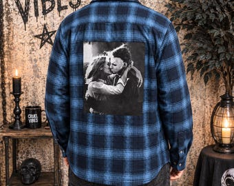 Michael Myers Flannel Shirt, Halloween Horror Movie Flannel, Michael Myers Graphic Shirt, Unisex Plaid Shirt