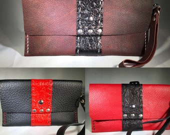 M7 Wristlet/Clutches With Skeleton Imprint