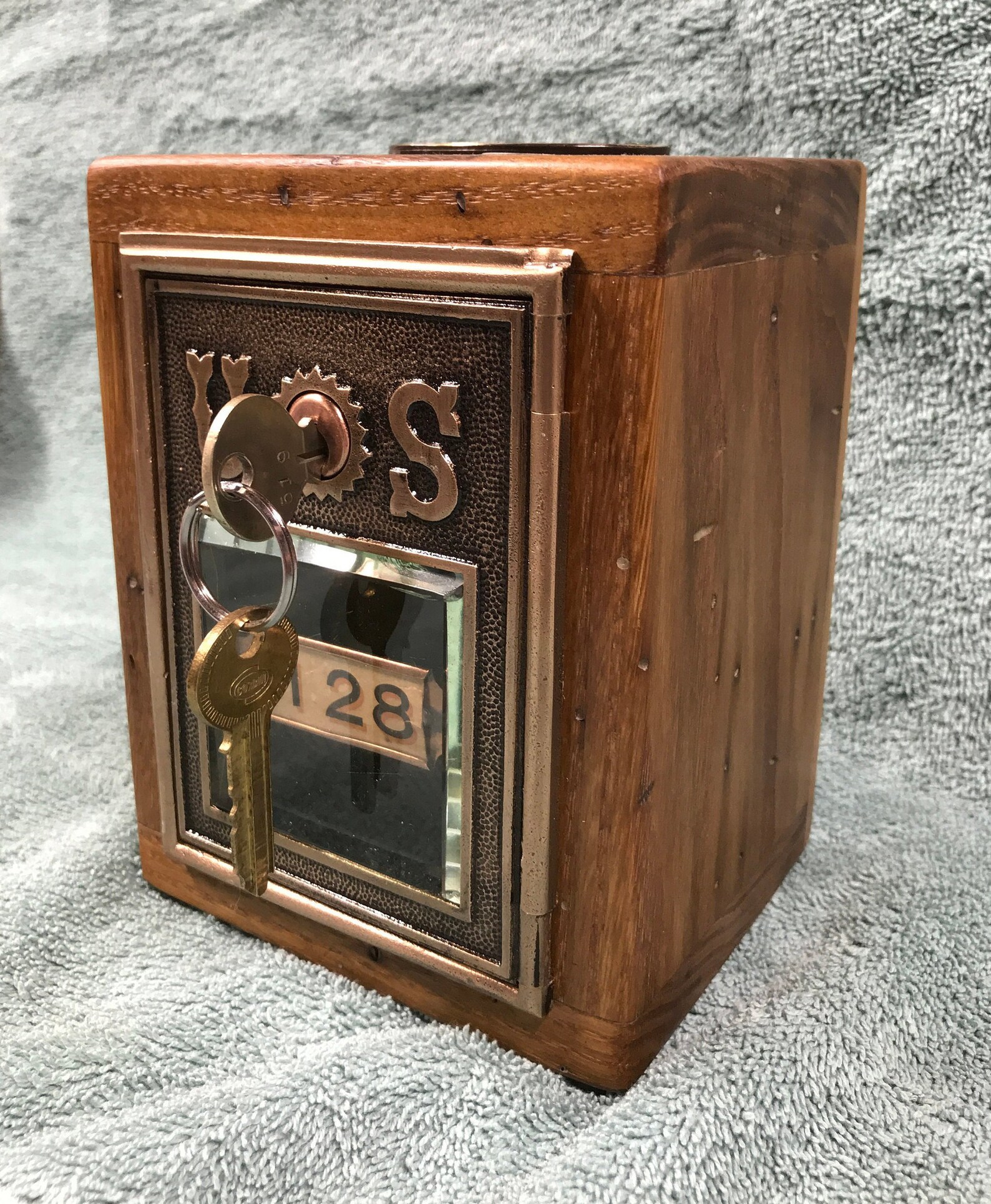 US Burst Keyed Post Office Lock Box Bank 128 Etsy