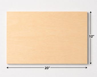 Baltic Birch Plywood: 4mm Craft Wood for Laser Cutting (12" x 20")