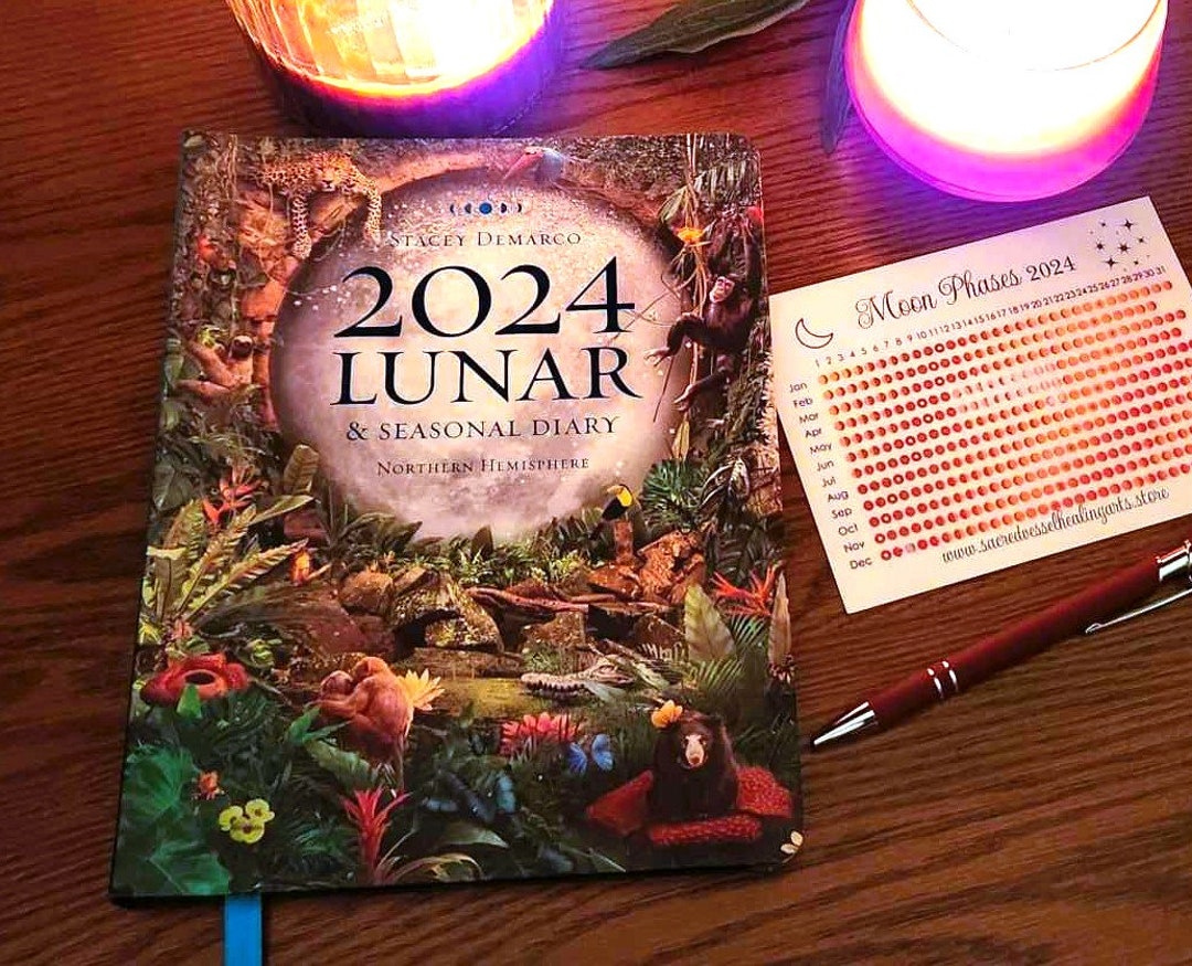 Lunar Seasonal 2024 Diary by Stacey Demarco PLUS 2024 Moon Etsy UK