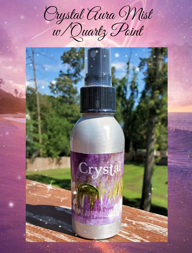 Crystal Aromatherapy Mist Aura Spray Levanta vibraciones de Etsy España