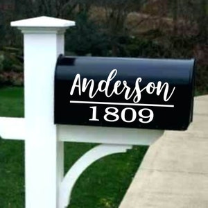 Mailbox decal | House number decal | Mailbox numbers | Mailbox sticker | Custom mailbox | Personalize mailbox | Monogram Mailbox